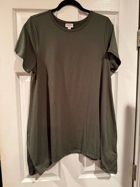 LuLaRoe Olive Green Short Sleeve Tunic